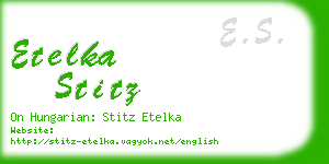 etelka stitz business card